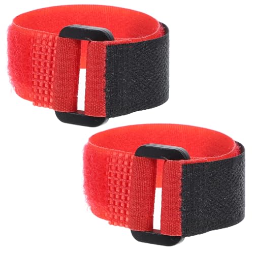 GALPADA 2 Stück Anti-Verhaken-Hahnhalsband -krähende Bands Geflügel Hahnhalsband, um das Krähen zu stoppen für Flexible Hühnerhalsbänder zum Stoppen von Krähen rauschfreie Bands Nylon rot von GALPADA