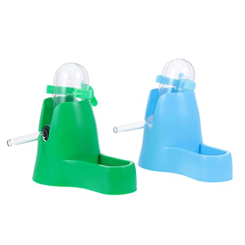 GALPADA 2 Stück Automatische Hamster Trinkflasche Wasserspender für Kleintiere Hellgrün Praktischer und Sicherer Futterautomat für Haustiere aus Langlebigem von GALPADA