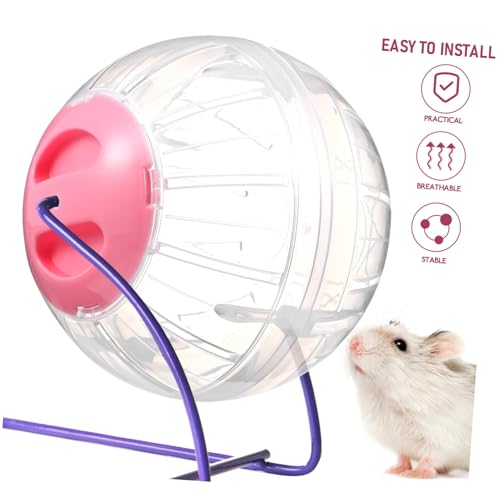 GALPADA 2 Stück Hamster Laufkugel Transparent Rosa mit Belüftungslöchern Sicherer Käfig Laufball für Zwerghamster Mäuse und Kleine Haustiere zur Bewegung und Stressabbau GALPADA 2 Stück Hamster Laufkugel Transparent Rosa mit Belüftungslöchern Sicherer Käfig Laufball für Zwerghamster Mäuse und Kleine Haustiere zur Bewegung und Stressabbau von GALPADA