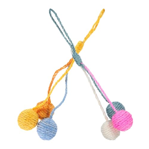 GALPADA 2 Stück Interaktive Hängende Sisal-katzenbälle, Spielzeugbälle, Indoor-katzenunterhaltungsspielzeug Für Kleine Häuser, Katzenjagdbälle Für Kätzchen GALPADA 2 Stück Interaktive Hängende Sisal-katzenbälle, Spielzeugbälle, Indoor-katzenunterhaltungsspielzeug Für Kleine Häuser, Katzenjagdbälle Für Kätzchen von GALPADA