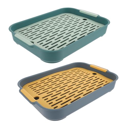 GALPADA Kaninchen Toilette 2 Stück Kunststoff Kaninchentoilette für Innenräume Anti Fall Design Leicht zu Reinigen für Kleine Haustiere Wie Kaninchen und Meerschweinchen GALPADA Kaninchen Toilette 2 Stück Kunststoff Kaninchentoilette für Innenräume Anti Fall Design Leicht zu Reinigen für Kleine Haustiere Wie Kaninchen und Meerschweinchen von GALPADA