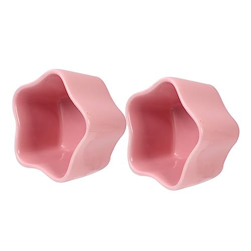 GALPADA 2 Stück Keramik Futternapf Sternförmig Kleintier Napf Futter und Wassernapf für Hamster Kaninchen Meerschweinchen Rosa GALPADA 2 Stück Keramik Futternapf Sternförmig Kleintier Napf Futter und Wassernapf für Hamster Kaninchen Meerschweinchen Rosa von GALPADA