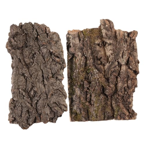 GALPADA 2 Stück Kletterplattform aus Kork für Reptilien Terrarium Versteck für Echsen Bartagamen und Geckos Dekorative für Tierkäfige und Aquarien von GALPADA