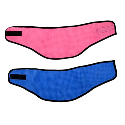 GALPADA 2 Stück Kühlendes Hundetuch Atmungsaktives Sommer Halsband für Haustiere für Heiße mit Speziellen Kühltechnologien Blau Rosa Punkte von GALPADA
