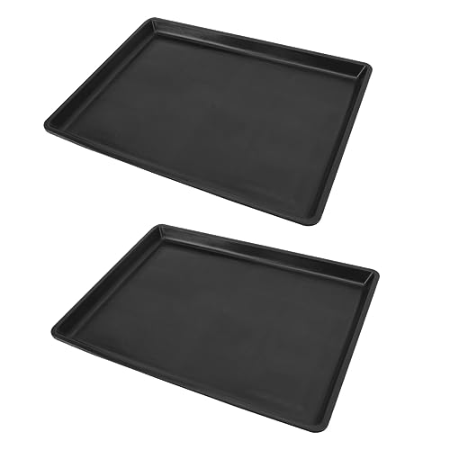 GALPADA 2 Stück Plastik Haustier Toilettenschalen für Käfige Hundetoiletten Tabletts rutschfeste Kotauffangschalen Schwarz GALPADA 2 Stück Plastik Haustier Toilettenschalen für Käfige Hundetoiletten Tabletts rutschfeste Kotauffangschalen Schwarz von GALPADA