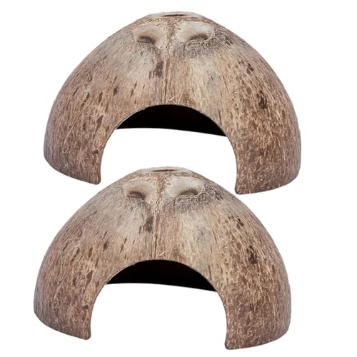 GALPADA 2 Stück Reptilien Höhlen Terrarium Dekorations Versteck aus Robustem Material Natürlicher Look Geeignet für Schildkröten Eidechsen Amphibien Praktisches Terrarienzubehör GALPADA 2 Stück Reptilien Höhlen Terrarium Dekorations Versteck aus Robustem Material Natürlicher Look Geeignet für Schildkröten Eidechsen Amphibien Praktisches Terrarienzubehör von GALPADA