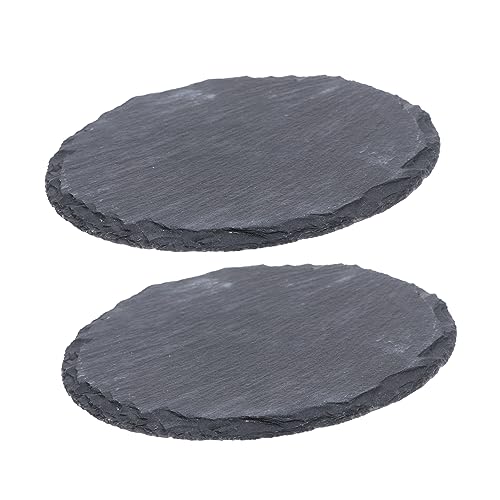 GALPADA 2 Stück Schildkröte Kriechende Scheibe Schildkrötenterrasse Zum Ausruhen Frosch Schlangen Fütterung Aquarienpflanzen Gecko-Gericht Unterlage Füttern Felsen Dark Grey von GALPADA