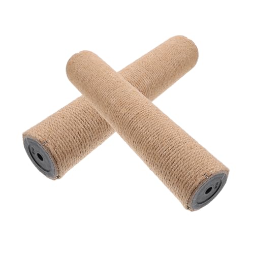GALPADA 2 Stück Sisal Katzenkratzsäule Ersatz Hohe Kratzstange für Innenbereich DIY Kratzbaum Zubehör Robust Platzsparend für Katzen Krallenpflege von GALPADA