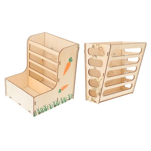 GALPADA 2 Stück Teiliges Kleintier Futterset Futterspender mit Design mit Geneigtem Grasständer und Futterbecken Sauber und Praktisch für Kaninchen Meerschweinchen Chinchillas und Hamster GALPADA 2 Stück Teiliges Kleintier Futterset Futterspender mit Design mit Geneigtem Grasständer und Futterbecken Sauber und Praktisch für Kaninchen Meerschweinchen Chinchillas und Hamster von GALPADA