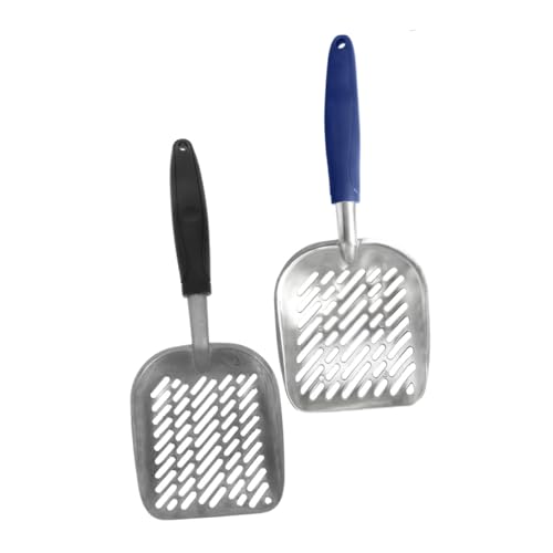 GALPADA 2 Stück Teiliges Metall Katzenschaufel mit Breiten Löchern Ergonomischer Griff für Komfortables Handling Effizientes von Katzenstreu Kompatibel Leicht zu Reinigen für Katzenklo GALPADA 2 Stück Teiliges Metall Katzenschaufel mit Breiten Löchern Ergonomischer Griff für Komfortables Handling Effizientes von Katzenstreu Kompatibel Leicht zu Reinigen für Katzenklo von GALPADA