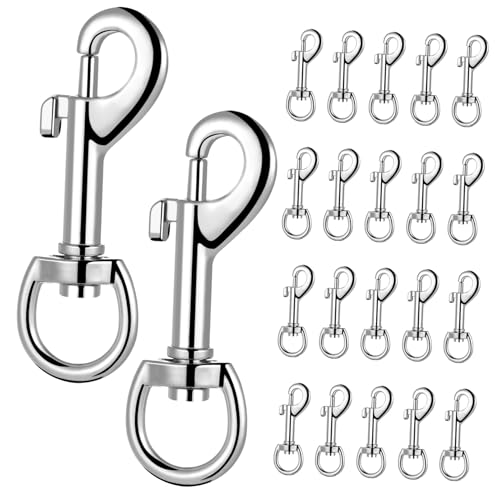GALPADA 24 Stück Teiliges Metall Leash Clips Langlebige Drehbare Schnapphaken aus Zinklegierung für Haustierleinen Schlüsselanhänger Vielseitig und Sicher Befestigend GALPADA 24 Stück Teiliges Metall Leash Clips Langlebige Drehbare Schnapphaken aus Zinklegierung für Haustierleinen Schlüsselanhänger Vielseitig und Sicher Befestigend von GALPADA