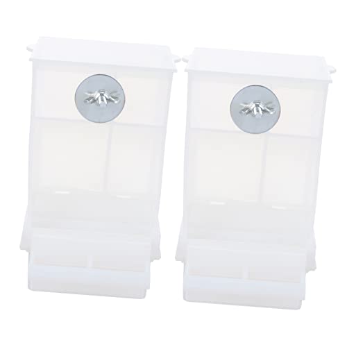 GALPADA 2Stücke Automatischer Vogelfutterspender Spritzschutz Vogel Food Box Für Papageien Und Andere Füllmenge Für Garten von GALPADA