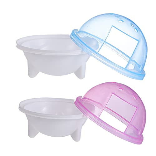 GALPADA Hamster Badezimmer Set Kleintierbehälter Katzentoilette Kunststoff Sicher Für Hamster von GALPADA