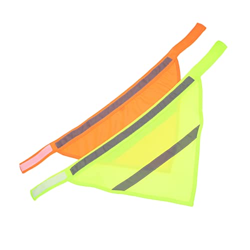 GALPADA 2stücke Reflektierendes Halsband Für Hunde Hochsichtbares Hundetuch Für Nächtliche Spaziergänge Bequemes Und Atmungsaktives Design Zufällige Farben von GALPADA