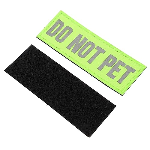 GALPADA 2Stücke Reflektierendes Service Dog Patch Sicherheitsweste Für Begleithunde Nylon Aufkleber Für Hundegeschirr Wasserabweisend Langlebig Für Nächtliche von GALPADA