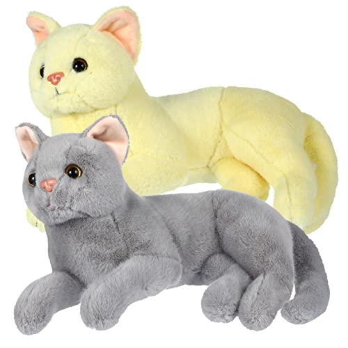 GALPADA 2stücke Katzen Plüschspielzeug Cartoon Kätzchen Stofftiere Für Mädchen Als Zu Geburtstagen Und Feiertagen Für Zuhause Und Auto von GALPADA