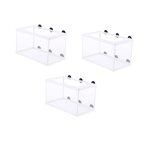 GALPADA 3 Stück Großes Teiliges Fischzucht Netz mit Saugnapf Isolierbox für Aquarium Verbessertes Aufzuchtbecken mit Klarem Design zur Fischbrut und Sicheren Trennung Aggressiver Fische GALPADA 3 Stück Großes Teiliges Fischzucht Netz mit Saugnapf Isolierbox für Aquarium Verbessertes Aufzuchtbecken mit Klarem Design zur Fischbrut und Sicheren Trennung Aggressiver Fische von GALPADA