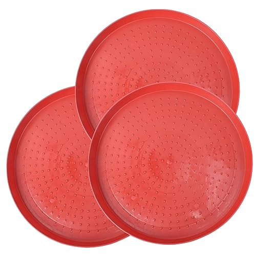 GALPADA 3 Stück Hähnchen-starterplatte Pads Füttern Fütterung Essen Hühner Runden Behälter Tablett Grübler Futternapf Für Geflügel Küken Im Freien Futterschale Für Geflügel Rot Plastik GALPADA 3 Stück Hähnchen-starterplatte Pads Füttern Fütterung Essen Hühner Runden Behälter Tablett Grübler Futternapf Für Geflügel Küken Im Freien Futterschale Für Geflügel Rot Plastik von GALPADA