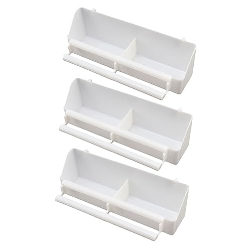 GALPADA 3 Stück Hängender Vogelnapf Futter und Wasserschalen für Käfige für Papageien Tauben und Vögel Design mit Clip zur Einfachen Befestigung von GALPADA