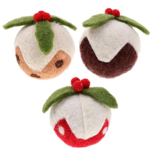 GALPADA 3 Stück Lustiger Katzenkratzbaum Lick E Interaktive Bälle Kratzen Kätzchen Katze Weihnachtsspielzeug Indoor Weihnachten Haustier Katzenspielzeug Katzen Weihnachten Haustierbedarf von GALPADA