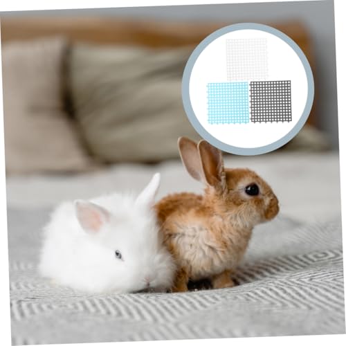 GALPADA 3 Stück Teiliges Nager Fußmatten aus Kunststoff mit Hohlem Design rutschfest und Zuschneidbar für Kaninchenstall Meerschweinchen Hamster Vielseitig im Käfig und Wohnbereich von GALPADA