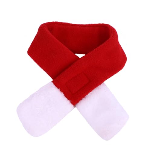 GALPADA 3 Stück Teiliges Weihnachtskostüm für Haustiere Roter Umhang Mütze und Schal Festliches Cape für Katzen und Kleine Hunde Bequemes Partyoutfit für Weihnachten und Cosplay von GALPADA