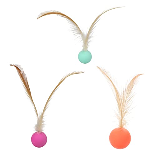 GALPADA 3 Stück hüpfendes Ballspielzeug Katze Fetch - Kätzchen Hauskatzen federnd jagend anregend katzenspielzeug Katzenbälle Interaktive Spielzeugkatze für Katze Gummi GALPADA 3 Stück hüpfendes Ballspielzeug Katze Fetch - Kätzchen Hauskatzen federnd jagend anregend katzenspielzeug Katzenbälle Interaktive Spielzeugkatze für Katze Gummi von GALPADA