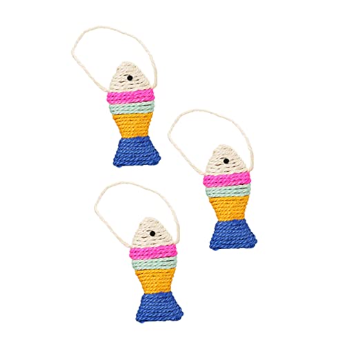 GALPADA 3Stücke Katzen Krallen Schleifspielzeug Fischform Aus Sisal Zufällige Effektives Krallenspielzeug Für Haustierkatzen Und Kätzchen Und Nachhaltige GALPADA 3Stücke Katzen Krallen Schleifspielzeug Fischform Aus Sisal Zufällige Effektives Krallenspielzeug Für Haustierkatzen Und Kätzchen Und Nachhaltige von GALPADA