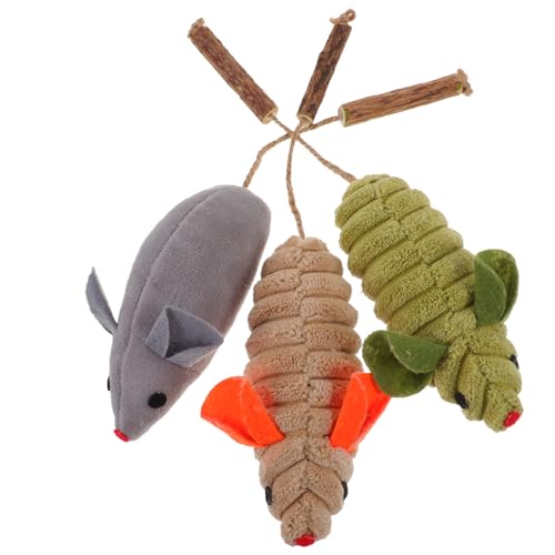 GALPADA 3Stücke Katzenminze Mäuse für Kätzchen Interaktive Kau und Spielzeuge für Indoor Katzen Fördert Bewegung und Unterhaltung GALPADA 3Stücke Katzenminze Mäuse für Kätzchen Interaktive Kau und Spielzeuge für Indoor Katzen Fördert Bewegung und Unterhaltung von GALPADA