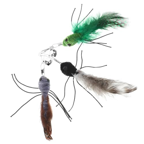GALPADA 3Stücke Katzenstab Aufsatz Nachfüllungen Insekten für Katzen Interaktives Teaser Ersatzspielzeug für Katzen Plüschmaterial Sicher und Langlebig GALPADA 3Stücke Katzenstab Aufsatz Nachfüllungen Insekten für Katzen Interaktives Teaser Ersatzspielzeug für Katzen Plüschmaterial Sicher und Langlebig von GALPADA