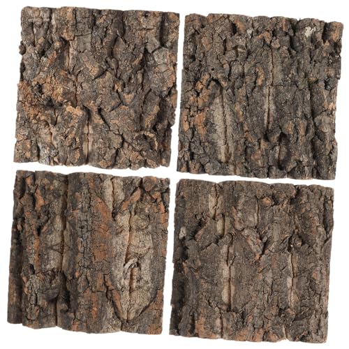 GALPADA 4 STK. Teiliges Terrarium Hintergrund für Reptilien Wie Schlangen Bartagamen Geckos Realistische Langlebige Korkrinde als Dekorative Kletterwand fürs Aquarium und Terrarium GALPADA 4 STK. Teiliges Terrarium Hintergrund für Reptilien Wie Schlangen Bartagamen Geckos Realistische Langlebige Korkrinde als Dekorative Kletterwand fürs Aquarium und Terrarium von GALPADA