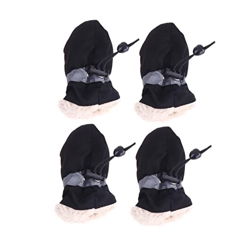 GALPADA 4 Stück Anti-Schlupf-Haustierschuhabdeckung Haustier Hund Stiefel Schutz Booties für Hundepfoten mittel Hunde Regenstiefel Hundeschuhe Stiefel für Hunde Schwarz Zufällige Farbe von GALPADA