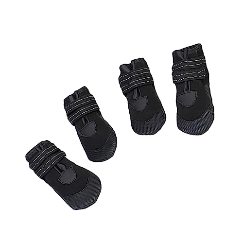 GALPADA 4 Stück Luminous wasserdichte Hundeschuhe aus Flexiblem Gummi rutschfeste Regen und Schneestiefel für Kleine Hunde Bunten Farben Schutz bei Nässe und Schlamm GALPADA 4 Stück Luminous wasserdichte Hundeschuhe aus Flexiblem Gummi rutschfeste Regen und Schneestiefel für Kleine Hunde Bunten Farben Schutz bei Nässe und Schlamm von GALPADA