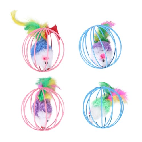 GALPADA 4 Stück Plüschmäuse Katzenspielzeug Interaktiv Kuscheltier Mäuseball Kreativ Für Haustier Katzen Beschäftigung Stimulierend Zufällige Farbe Zufällige Farbe GALPADA 4 Stück Plüschmäuse Katzenspielzeug Interaktiv Kuscheltier Mäuseball Kreativ Für Haustier Katzen Beschäftigung Stimulierend Zufällige Farbe Zufällige Farbe von GALPADA