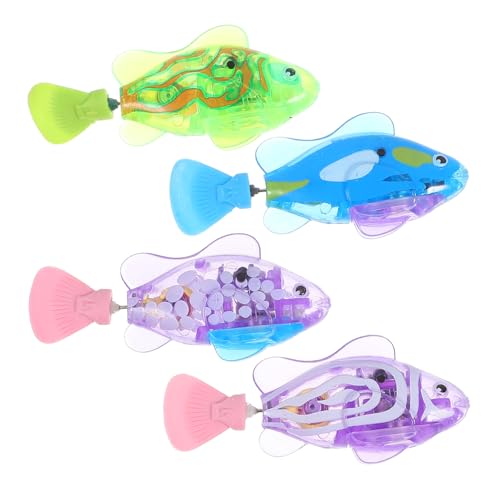 GALPADA 4 Stück Schwimmender elektrischer Fisch Kätzchen Fisch Schwimmspielzeug für Katzen katzenspielzeug zum Modellieren von Fischen Katzenfischspielzeug GALPADA 4 Stück Schwimmender elektrischer Fisch Kätzchen Fisch Schwimmspielzeug für Katzen katzenspielzeug zum Modellieren von Fischen Katzenfischspielzeug von GALPADA