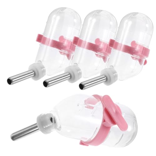 GALPADA 4 Stück Teiliges Edelstahl Hamster Trinkflaschen mit Auslaufsicherem Ventil Vakuumversiegelte Kleintier Wasserbehälter Einfach zu Befestigen für Käfigzubehör Rosa GALPADA 4 Stück Teiliges Edelstahl Hamster Trinkflaschen mit Auslaufsicherem Ventil Vakuumversiegelte Kleintier Wasserbehälter Einfach zu Befestigen für Käfigzubehör Rosa von GALPADA