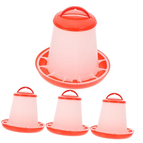 GALPADA 4 Stück Teiliges Geflügel futtertrog Tragbarer Hühnerfutterspender aus Widerstandsfähigem Material Druckfest und Sonnengeschützt Leicht zu Reinigen Geeignet für Hühner Küken und GALPADA 4 Stück Teiliges Geflügel futtertrog Tragbarer Hühnerfutterspender aus Widerstandsfähigem Material Druckfest und Sonnengeschützt Leicht zu Reinigen Geeignet für Hühner Küken und von GALPADA