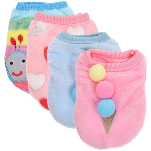 GALPADA 4 Stück Teiliges Hundewinterkostüm XXS Bunte Warme Welpenweste mit Stilvollen Mustern Atmungsaktive Hundebekleidung für Kleine Hunde Komfortabler Mantel für Kalte Tage GALPADA 4 Stück Teiliges Hundewinterkostüm XXS Bunte Warme Welpenweste mit Stilvollen Mustern Atmungsaktive Hundebekleidung für Kleine Hunde Komfortabler Mantel für Kalte Tage von GALPADA