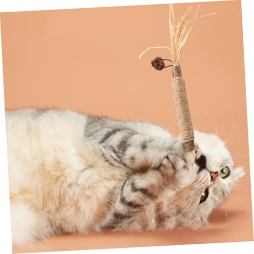 GALPADA 4 Stück Teiliges Katzenspielzeug aus Holz mit Katzenminze Interaktiver Kaustab zur Zahnpflege und Stressabbau Leichtes Kauspielzeug für Kätzchen Fördert Aktivität und Gesundes GALPADA 4 Stück Teiliges Katzenspielzeug aus Holz mit Katzenminze Interaktiver Kaustab zur Zahnpflege und Stressabbau Leichtes Kauspielzeug für Kätzchen Fördert Aktivität und Gesundes von GALPADA