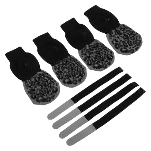 GALPADA 4 Stück rutschfeste Haustiersocken für Glatte Böden Indoor Pfotenprotektoren Anzulegen für Mittelgroße und Große GALPADA 4 Stück rutschfeste Haustiersocken für Glatte Böden Indoor Pfotenprotektoren Anzulegen für Mittelgroße und Große von GALPADA