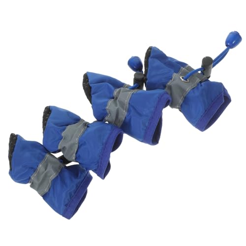 GALPADA 4 Stück wasserdichte Hundestiefel Kleine Hundeschuhe Pfoten Hundestiefel Kleine Rassen Spark Dog Mittelgroße Hunde Schneestiefel Hundestiefel Für Kleine Hunde Kleine von GALPADA