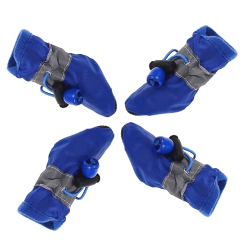 GALPADA 4 Stück wasserdichte Hundestiefel Welpenstiefel wasserdichte Welpenstiefel Hundestiefel Hundezubehör Sommerstiefel Schlammige Haustierschuhe Für Kleine Hunde wasserdichte von GALPADA