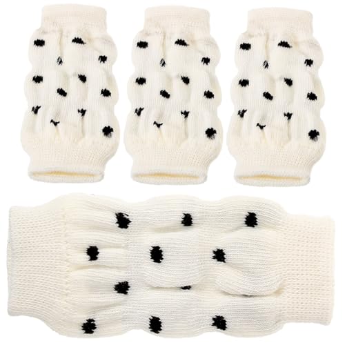 GALPADA 4Stücke Dichte Beinabdeckung für Elastisch Antirutschsocken Schutzsocken für Haustiere Modisches Design für Beine und Gelenke für Drinnen von GALPADA