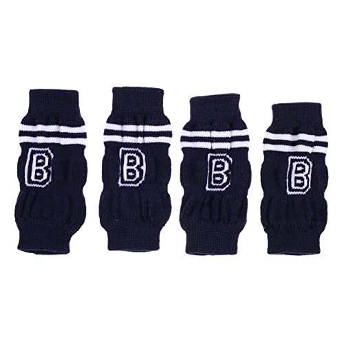 GALPADA 4Stücke Rutsch Haustiersocken für Beinschutz für Kleine und Mittlere Atmungsaktiv mit Süßem Design für Drinnen und Draußen von GALPADA