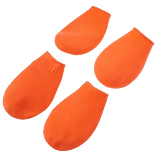GALPADA 4Stücke wasserdichte Hundeschuhe für Outdoor Aktivitäten rutschfeste Gummistiefel für Katzen und Hunde Langlebige und Pflegeleichte Überschuhe Orange GALPADA 4Stücke wasserdichte Hundeschuhe für Outdoor Aktivitäten rutschfeste Gummistiefel für Katzen und Hunde Langlebige und Pflegeleichte Überschuhe Orange von GALPADA