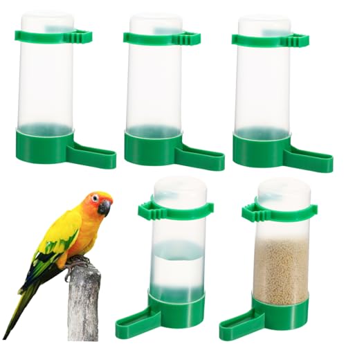 GALPADA 5 Stück Automatischer Trinkwasserfuttermittel vogelnapf vogelfutterspender vogelschale Vogeltrinkflasche für Exoten Birdfeeder Feeder und Zubehör Vogel Wassertrinker Vogel Fütterer von GALPADA