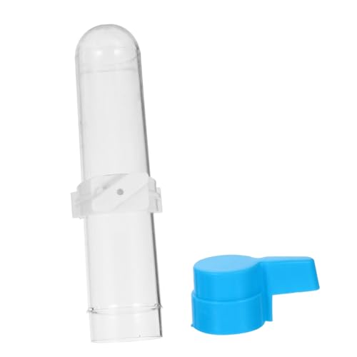 GALPADA 5Stücke Papagei Trinkflasche Automatische Haustier Wasserflasche Für Transparente Trinkbehälter Mit Blauem Für Vogelkäfige Und Vogelzubehör von GALPADA