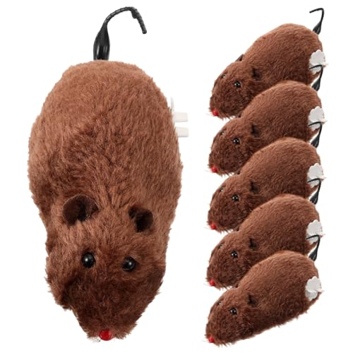 GALPADA 6 Stück Aufziehmäuse Katzenspielzeug Plüsch Wind up Spielmäuse Haustier Interaktiv Zufällige Farben Langlebig und Aktivierend für Katzen Gesundheit und Spaß Zufällige Farbe GALPADA 6 Stück Aufziehmäuse Katzenspielzeug Plüsch Wind up Spielmäuse Haustier Interaktiv Zufällige Farben Langlebig und Aktivierend für Katzen Gesundheit und Spaß Zufällige Farbe von GALPADA