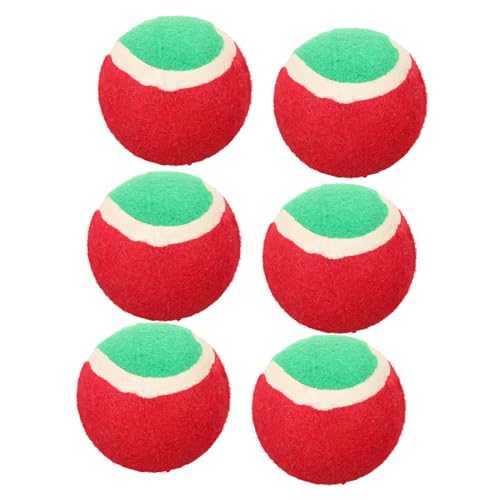 GALPADA 6 Stück Teiliges Robuste Hundebälle aus Elastischem Material Bissfestes Tennis für Welpen und Kleine Hunde zum Training und Drinnen und Draußen GALPADA 6 Stück Teiliges Robuste Hundebälle aus Elastischem Material Bissfestes Tennis für Welpen und Kleine Hunde zum Training und Drinnen und Draußen von GALPADA