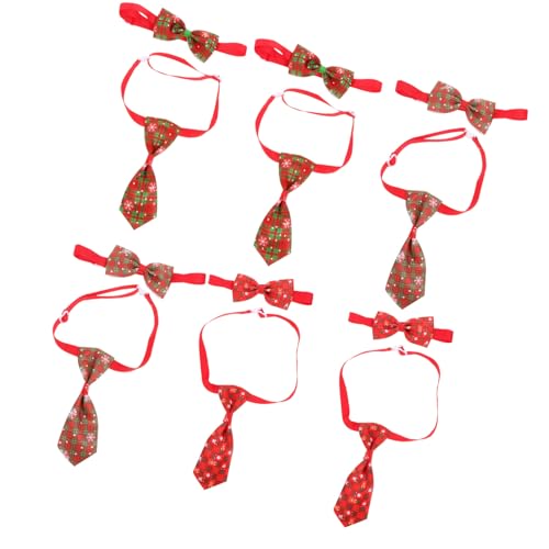 GALPADA 6 Stück Teiliges Verstellbares Weihnachts-hundehalsband mit Modischer Fliege Leichtes Design für Hunde Festliche für Weihnachten Partys Fotoaufnahmen und Zufällige von GALPADA